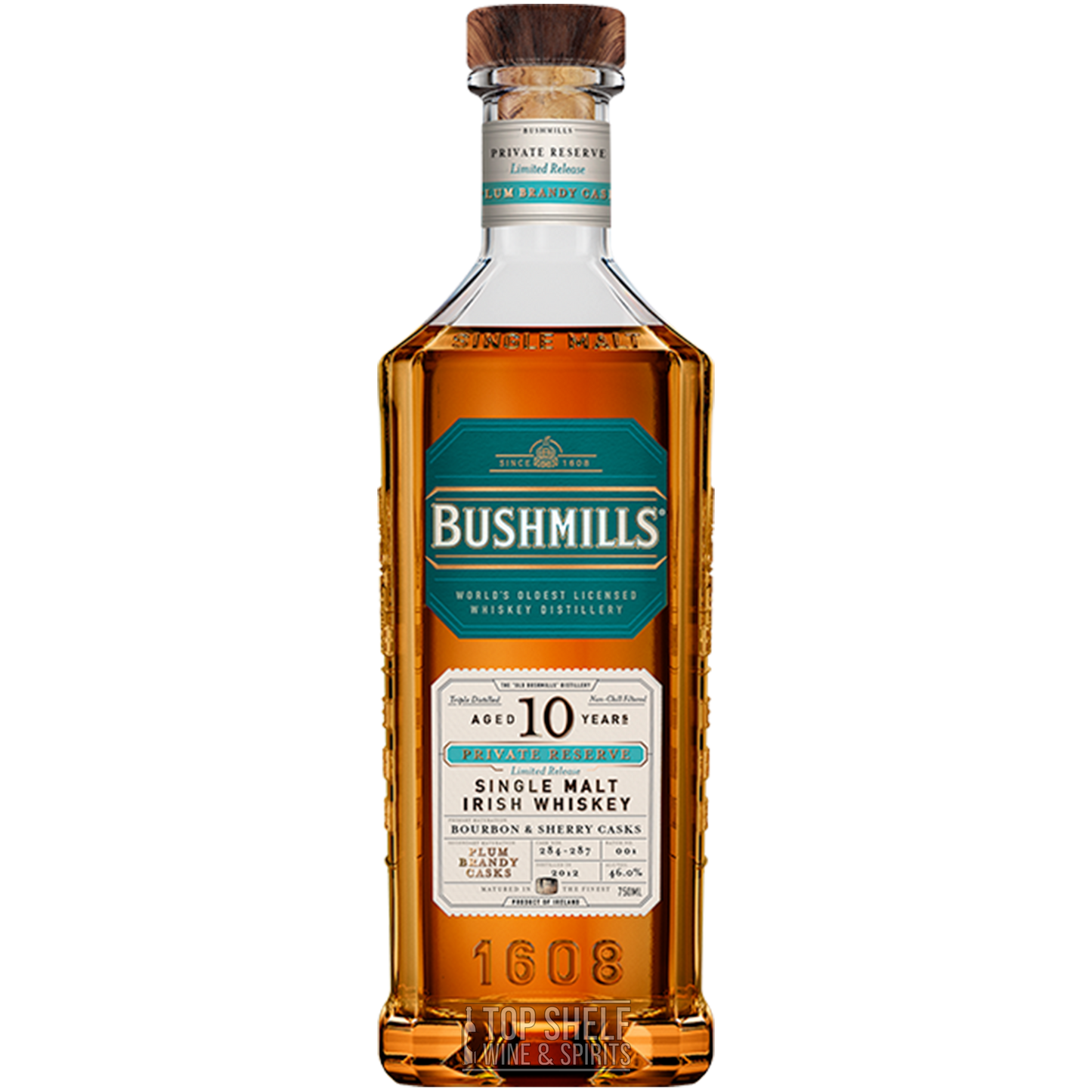 Bushmills Plum Brandy Cask 10 Year Private Reserve Whiskey