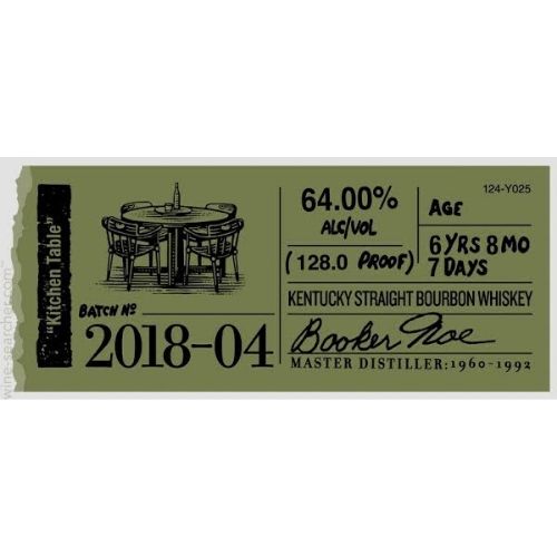 Booker's Bourbon 2018-04 "Kitchen Table"