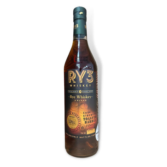 Ry3 Cask Strength Toasted Barrel Finish Rye Privately Selected by Nestor Liquor 750ml