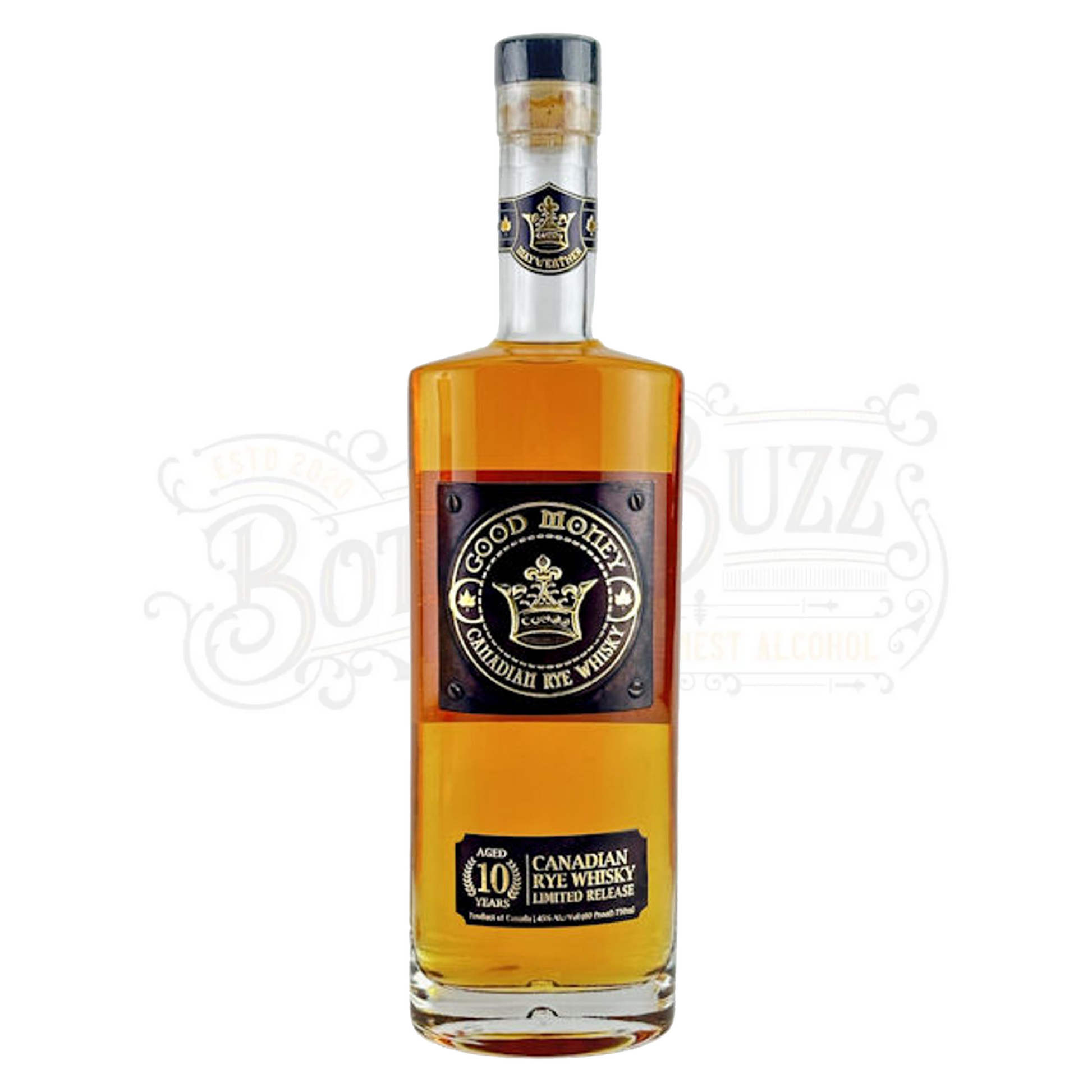 Good Money Canadian Rye Whisky Limited Release 10 Yr