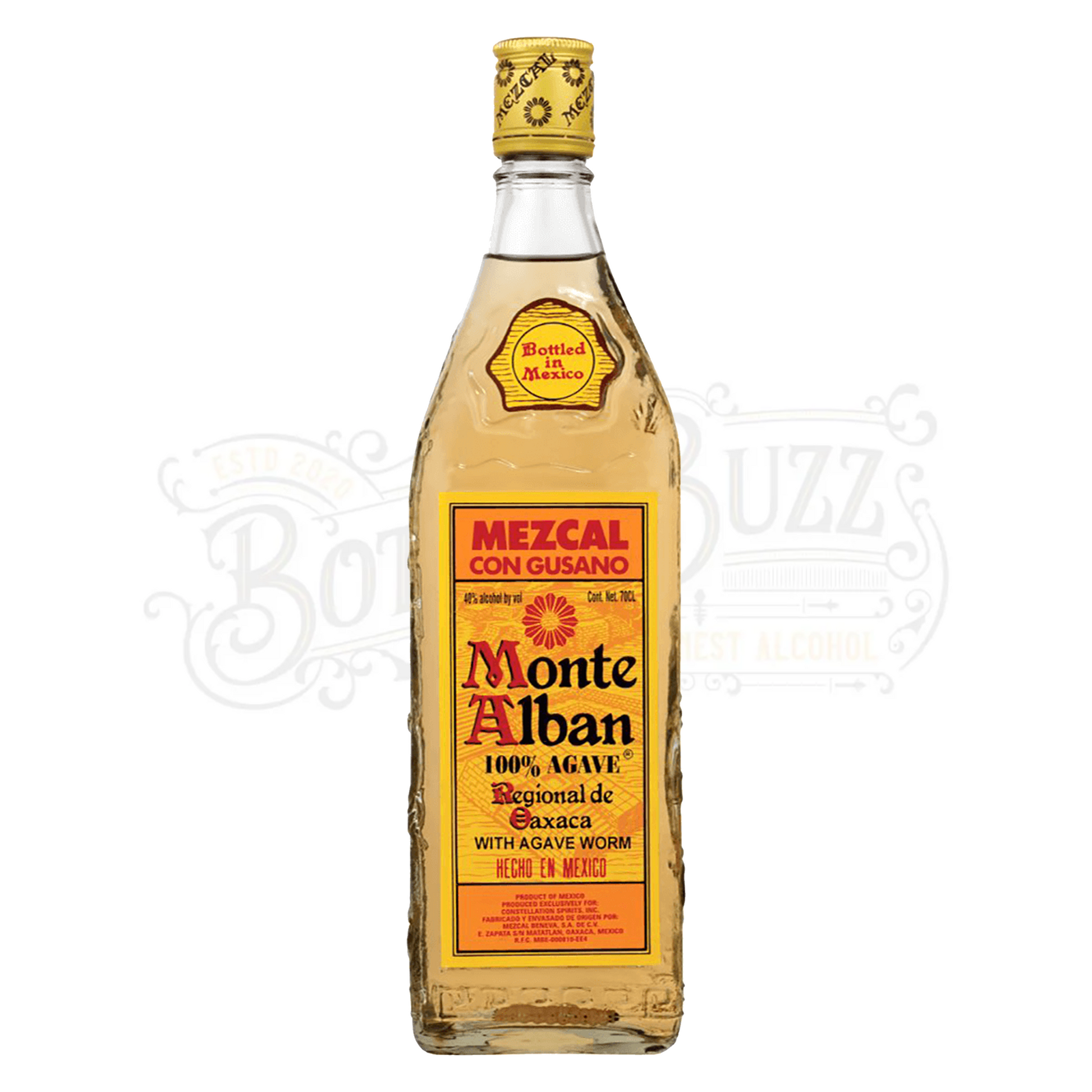 Monte Alban Mezcal Con Gusano