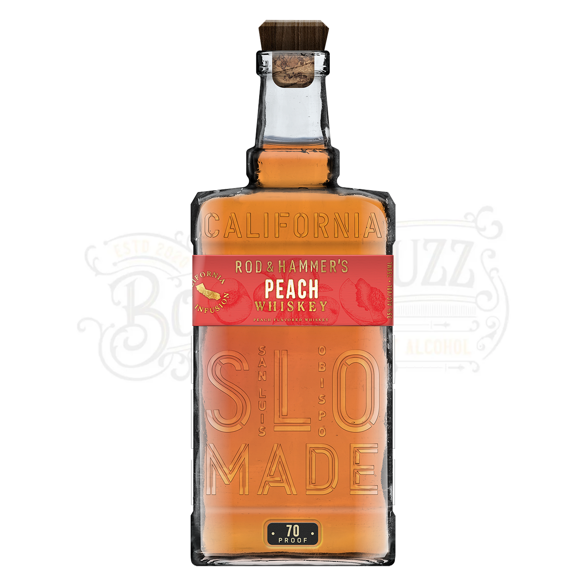 Rod & Hammer's Slo Stills Peach Flavored Whiskey
