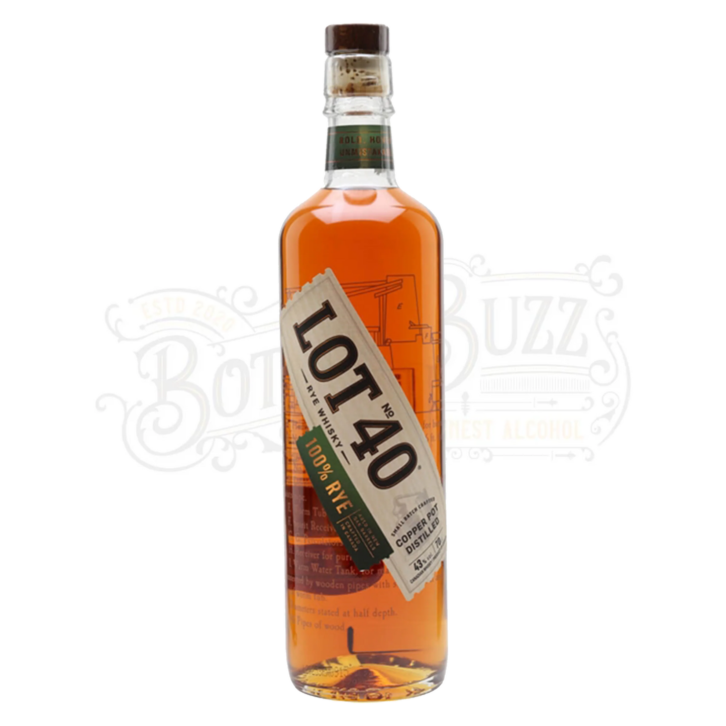 Lot 40 Canadian Rye Whisky Copper Pot Distilled