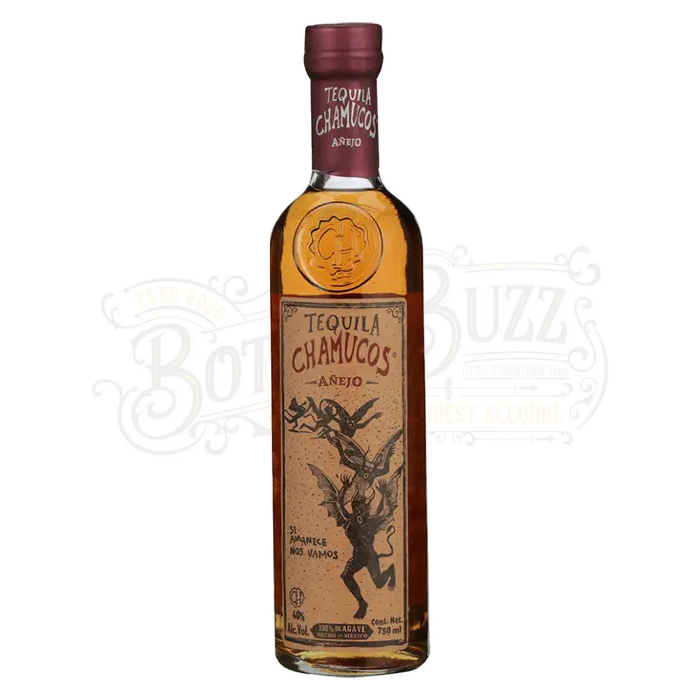 Chamucos Tequila Anejo 375 ml