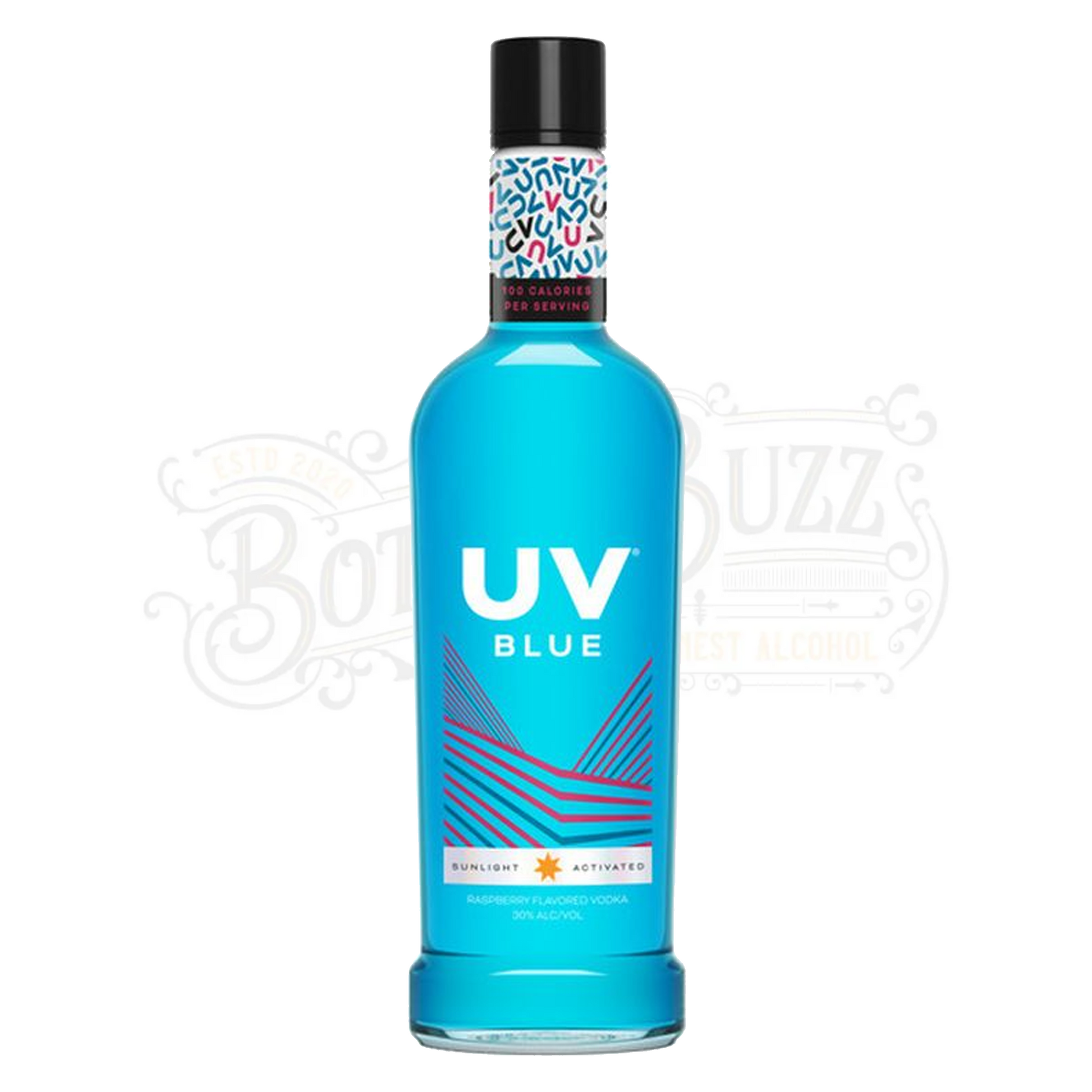 Uv Blue Raspberry Flavored Vodka 1.75 L