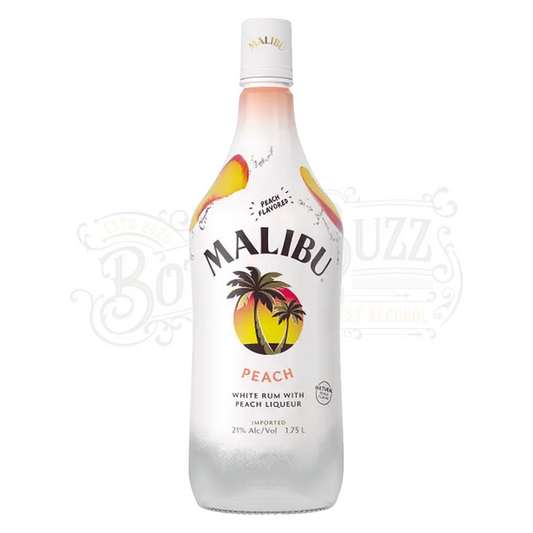 Malibu Peach Flavored Rum 1.75 L