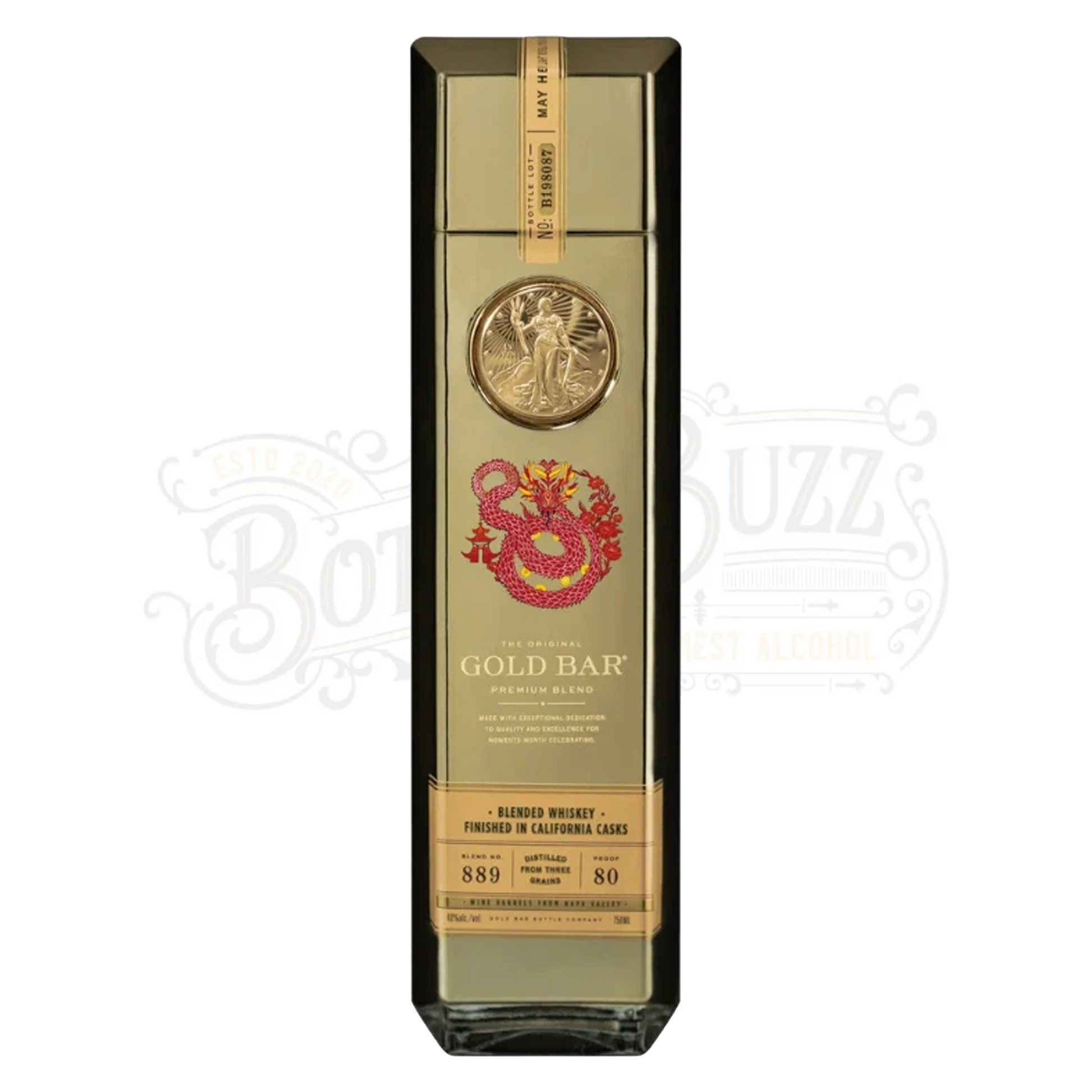 Gold Bar Blended American Whiskey Lunar New Year Premium Blend