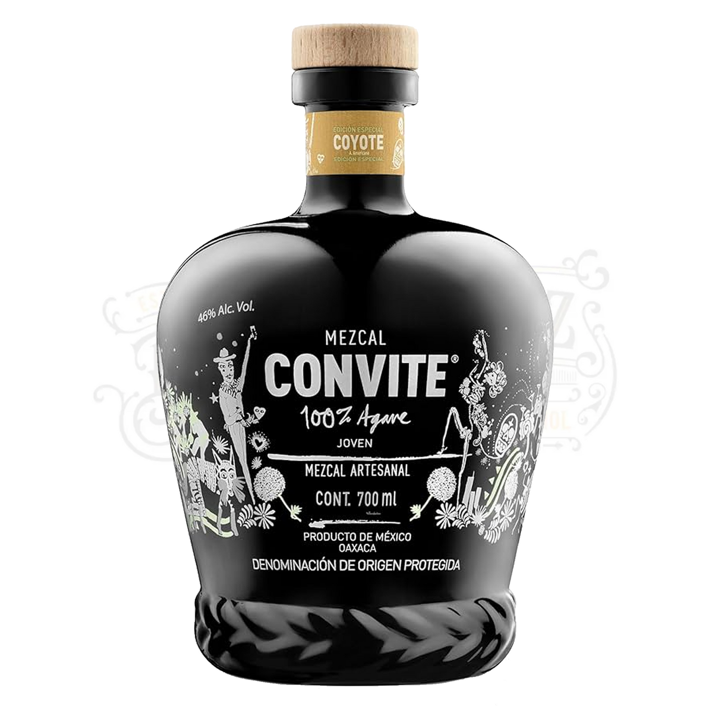 Convite Mezcal Artesanal Joven Coyote Edicion Especial