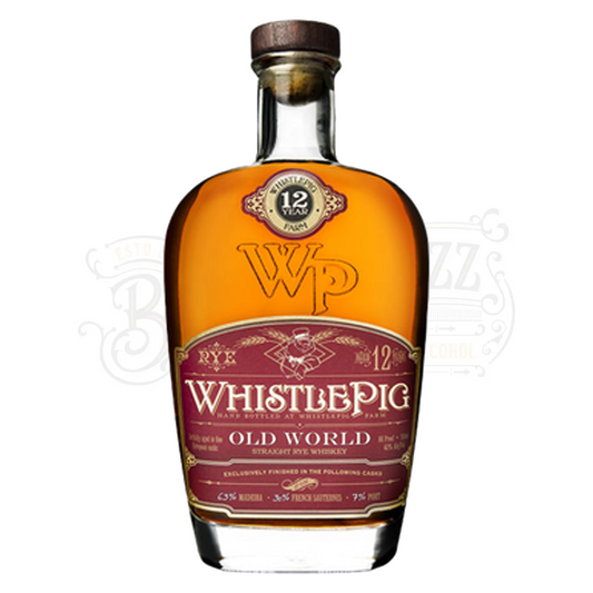 Whistlepig Rye Whiskey Old World Wine Cask Finished 12 Yr 375 ml