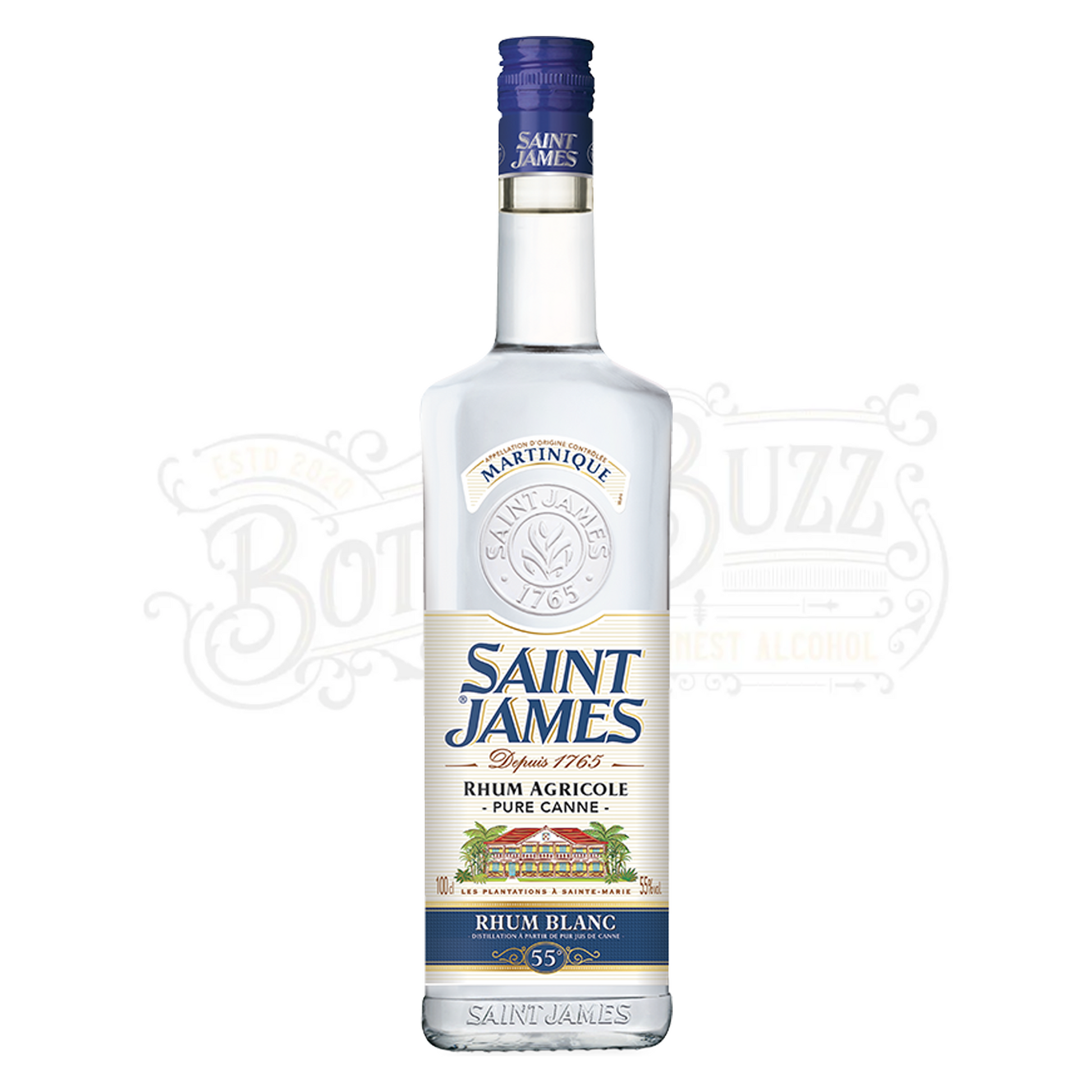 Saint James Rum Blanc 110 1 L