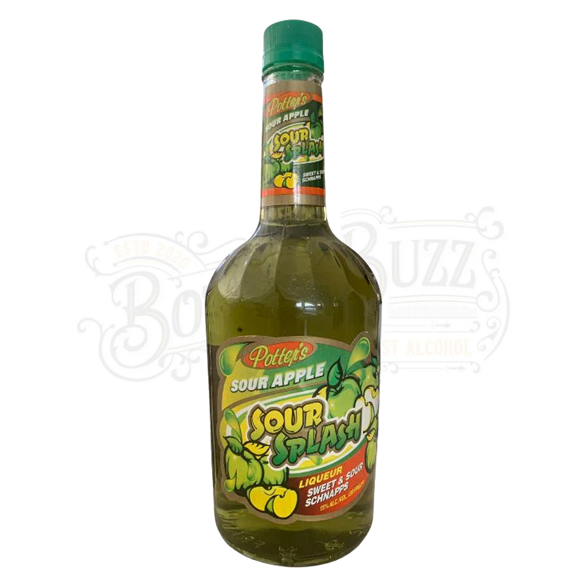Potter's Sour Apple Sour Splash Liqueur 1 L
