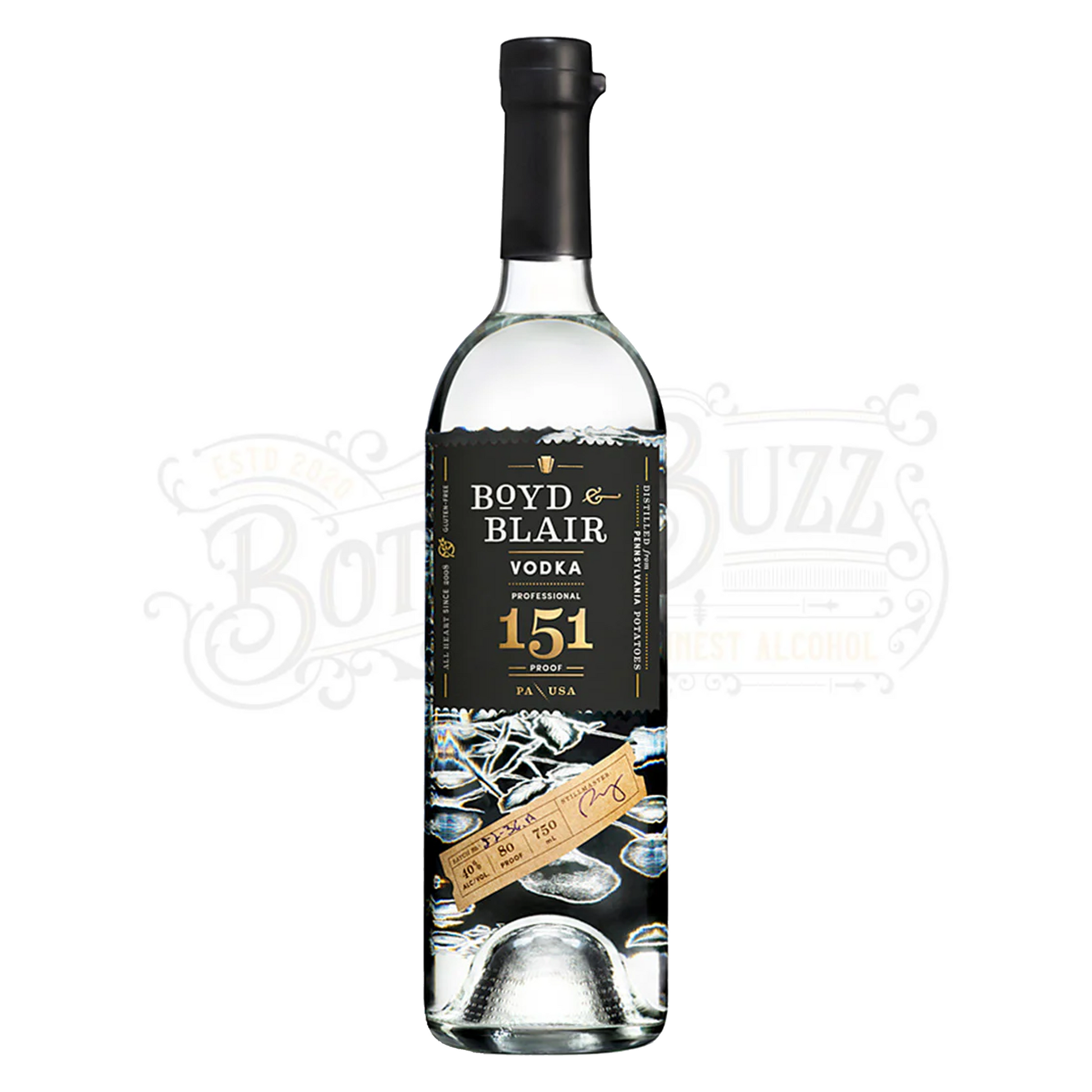 Boyd & Blair Vodka Professional Proof 151