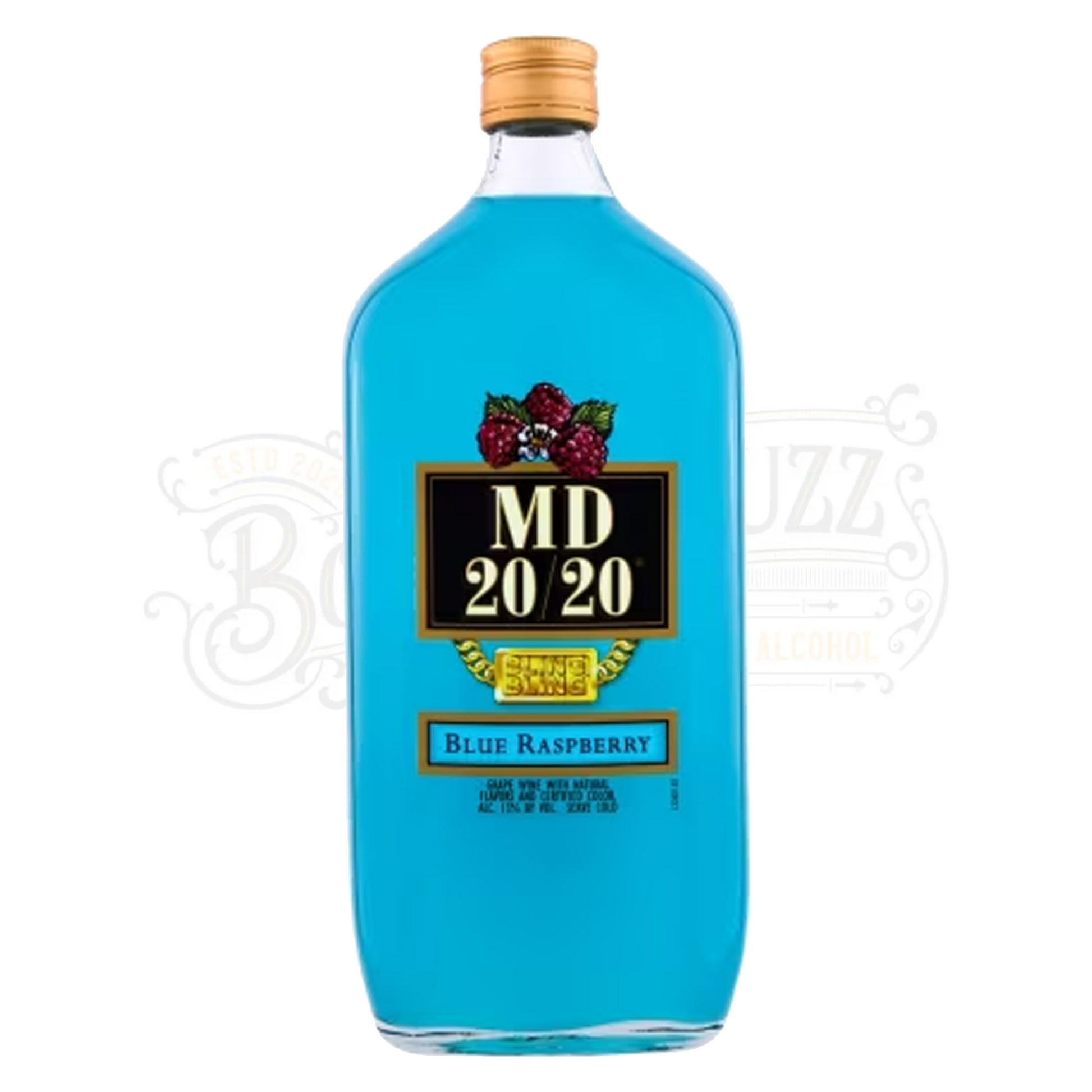 Md 20/20 Blue Raspberry Flavored Wine 375 ml