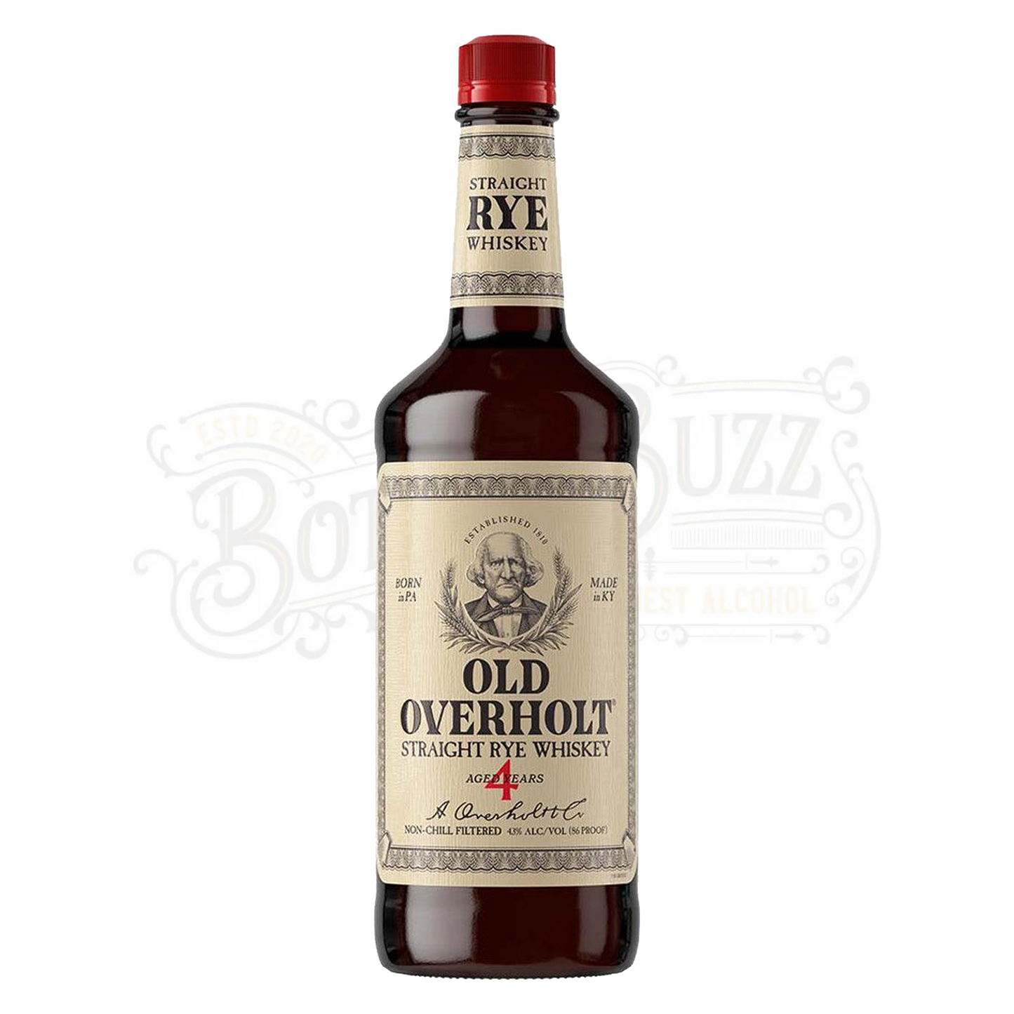 Old Overholt Straight Rye Whiskey 4 Yr 1 L