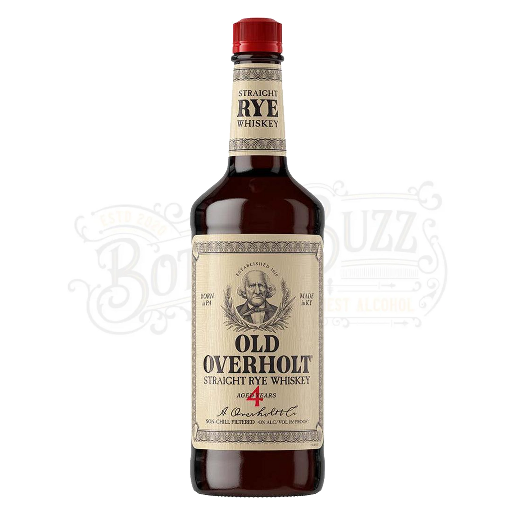 Old Overholt Straight Rye Whiskey 4 Yr 1 L