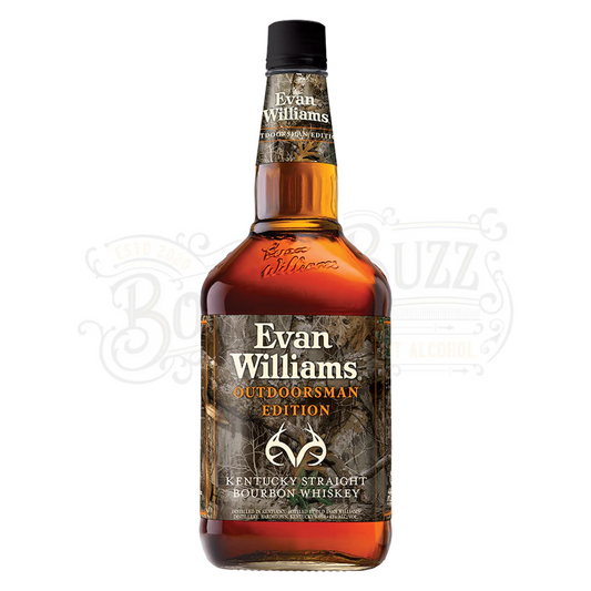 Evan Williams Straight Bourbon Black Label Outdoorsman Edition 1.75 L