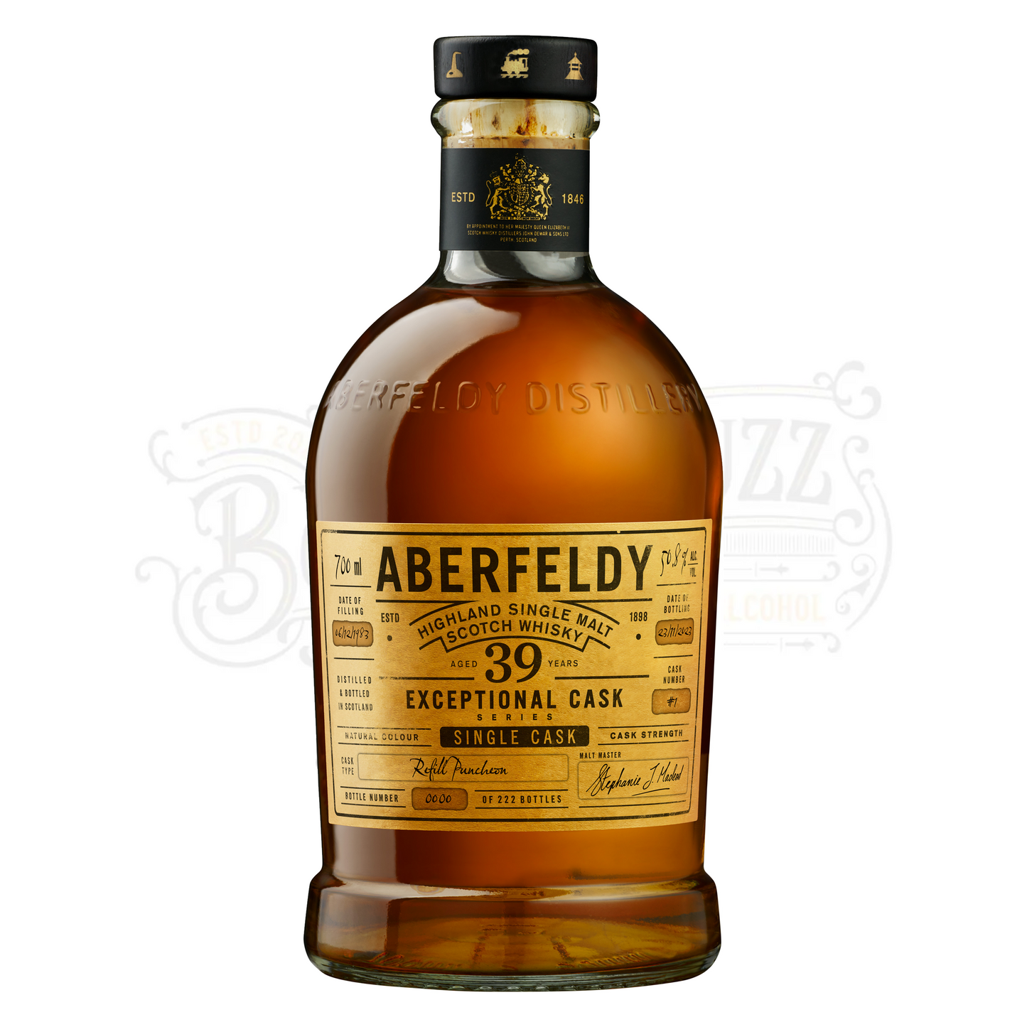 Aberfeldy Single Malt Scotch Exceptional Cask Series Single Cask 39 Yr 700 ml