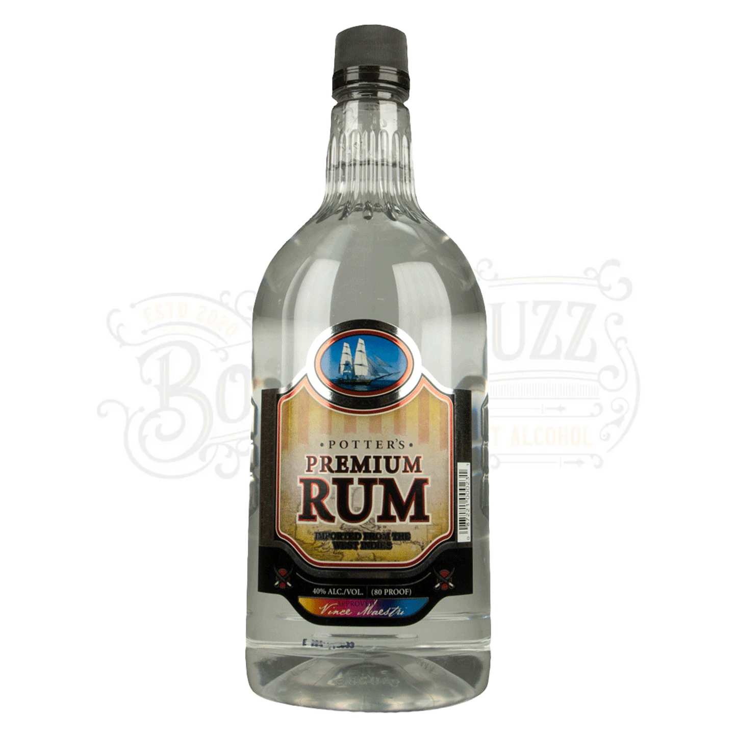 Potter's Superior White Rum 1.75 L