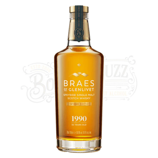 Braes Of Glenlivet Single Malt Scotch Secret Speyside 1990 32 Yr 700 ml