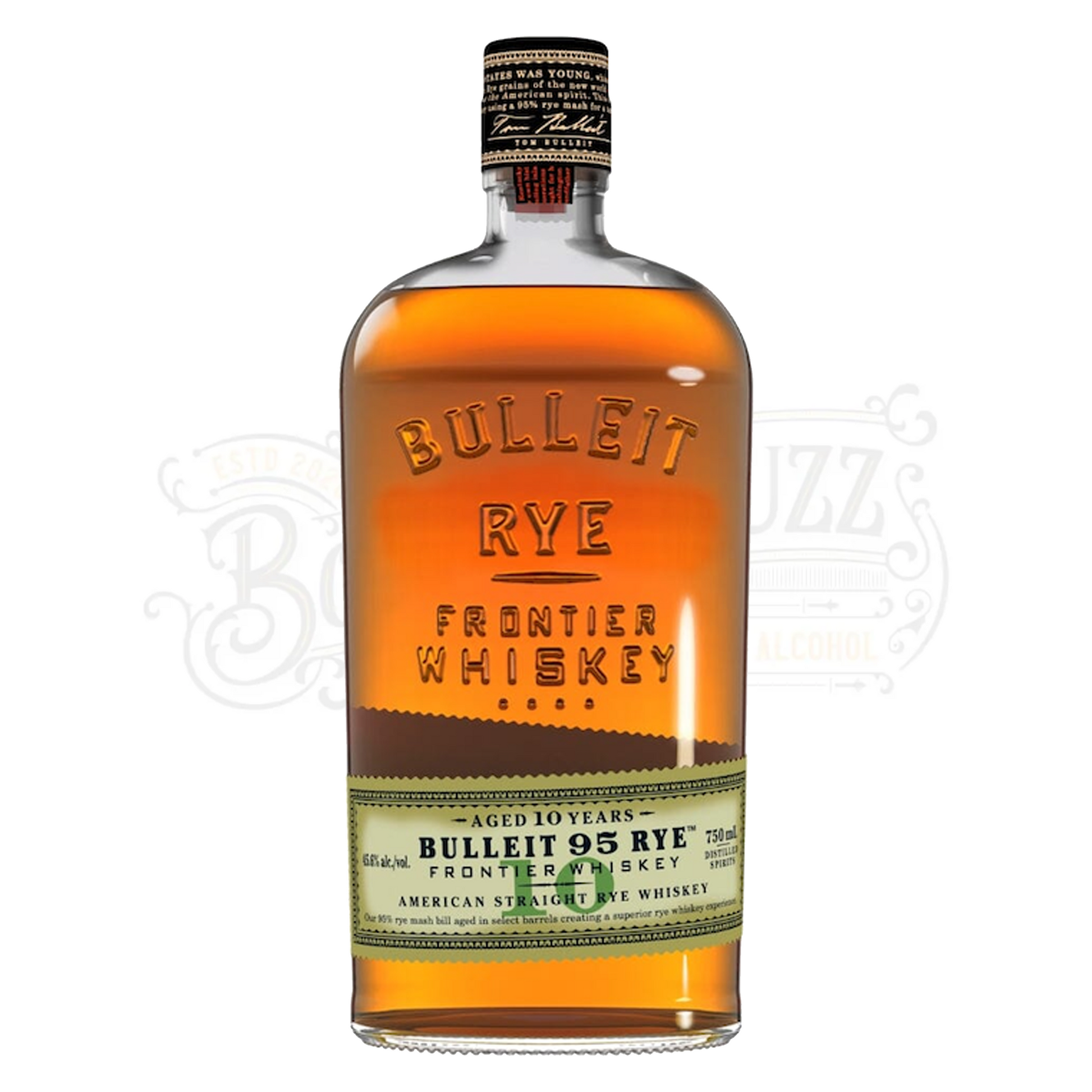 Bulleit Straight Rye Whiskey 95 Frontier Whiskey 10 Yr