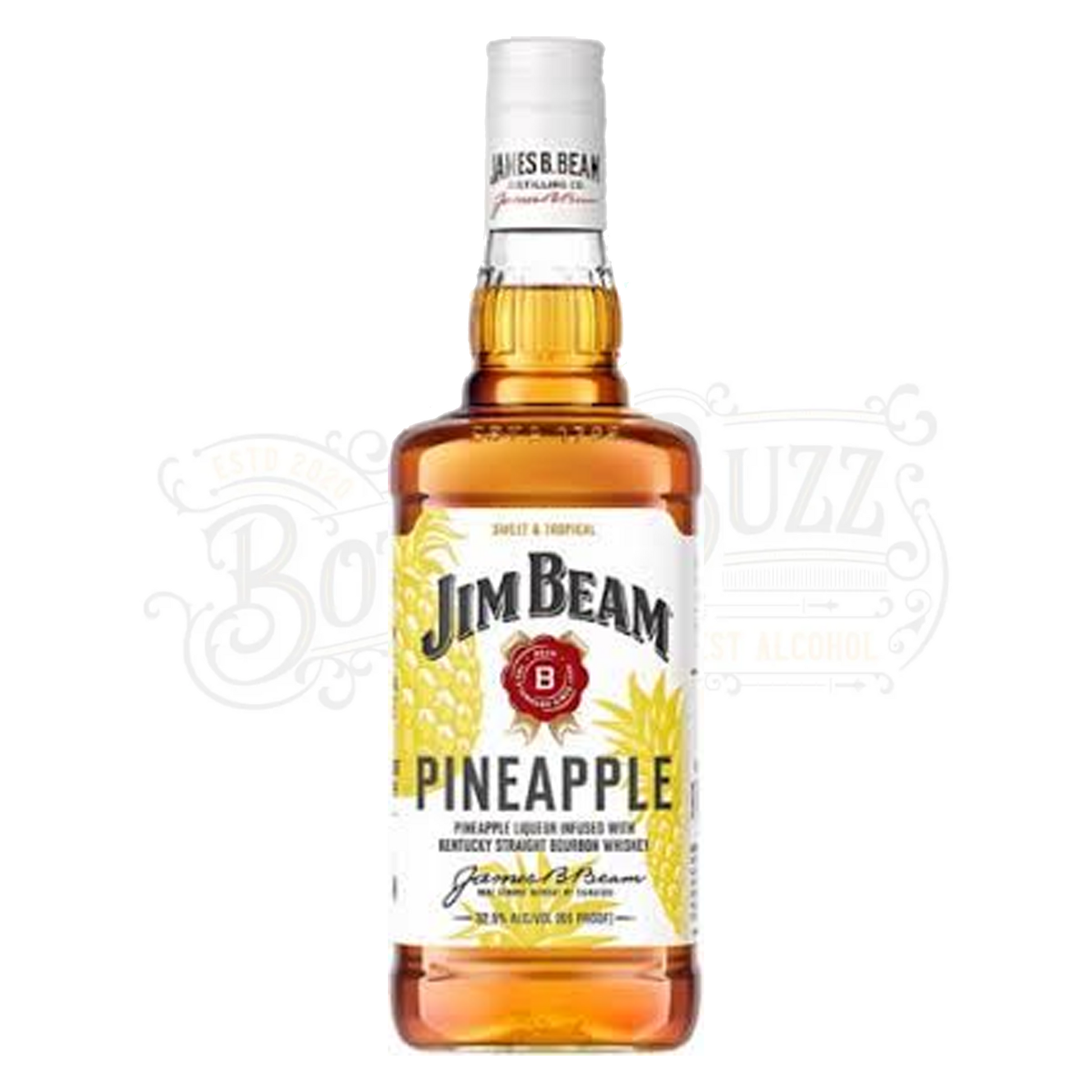Jim Beam Pineapple Liqueur Infused With Bourbon Flavored Whiskey 1 L