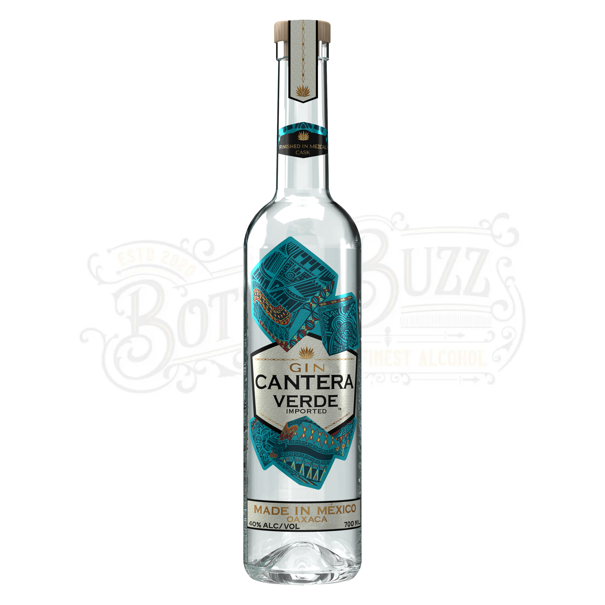 Cantera Verde Finished In Mezcal Cask Flavored Gin 700 ml