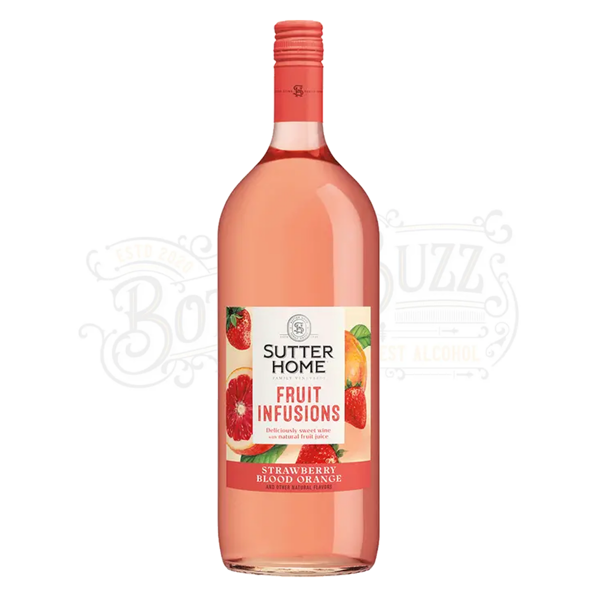 Sutter Home Strawberry Blood Orange Flavored Wine Fruit Infusions 1.5 L