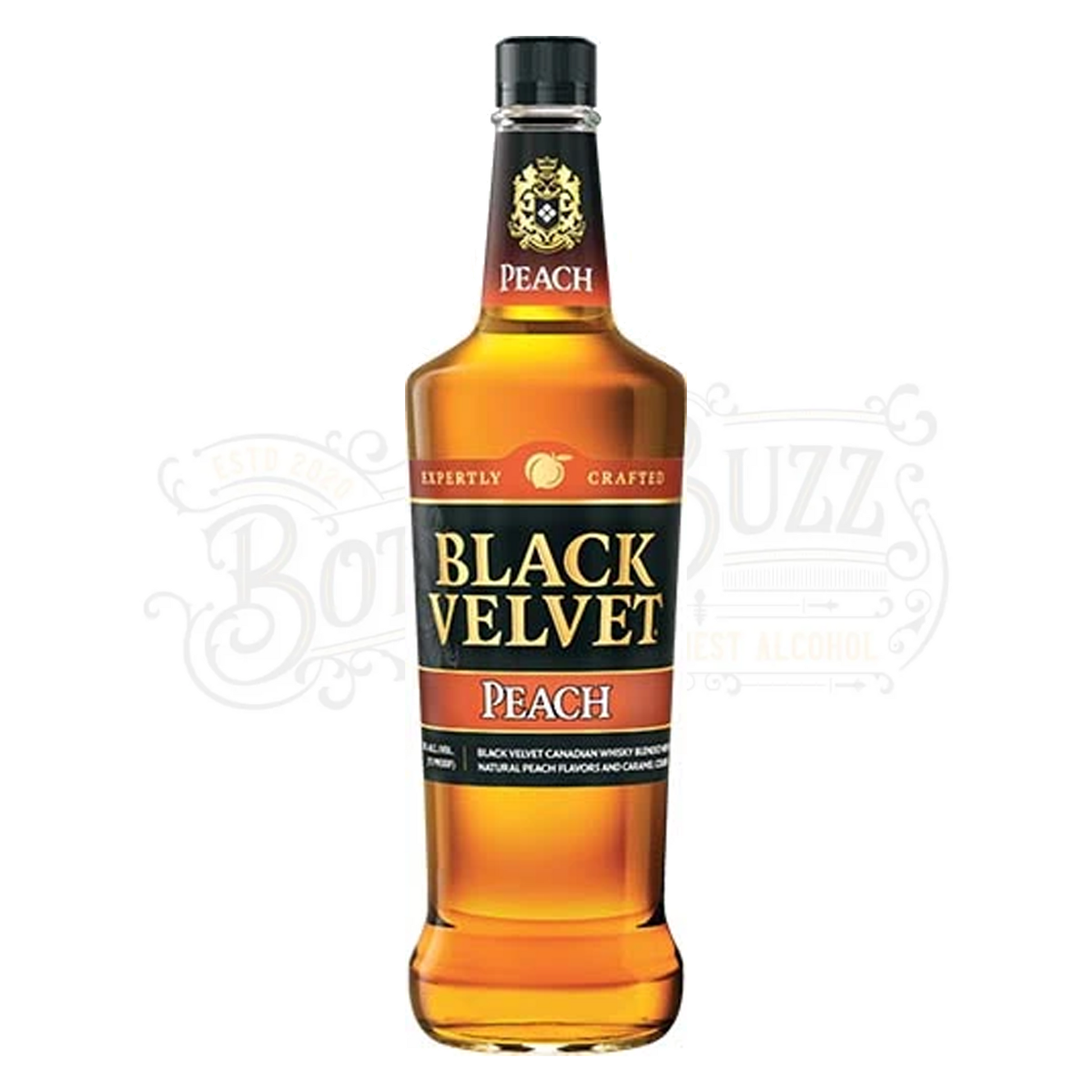Black Velvet Peach Flavored Whiskey 1.75 L