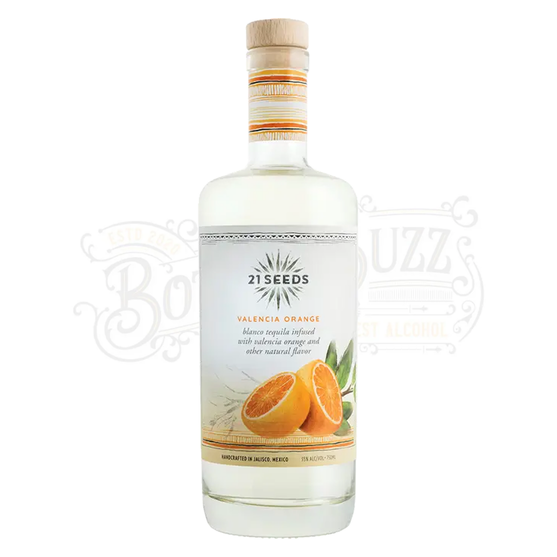 21 Seeds Valencia Orange Infused Blanco Tequila Flavored Tequila