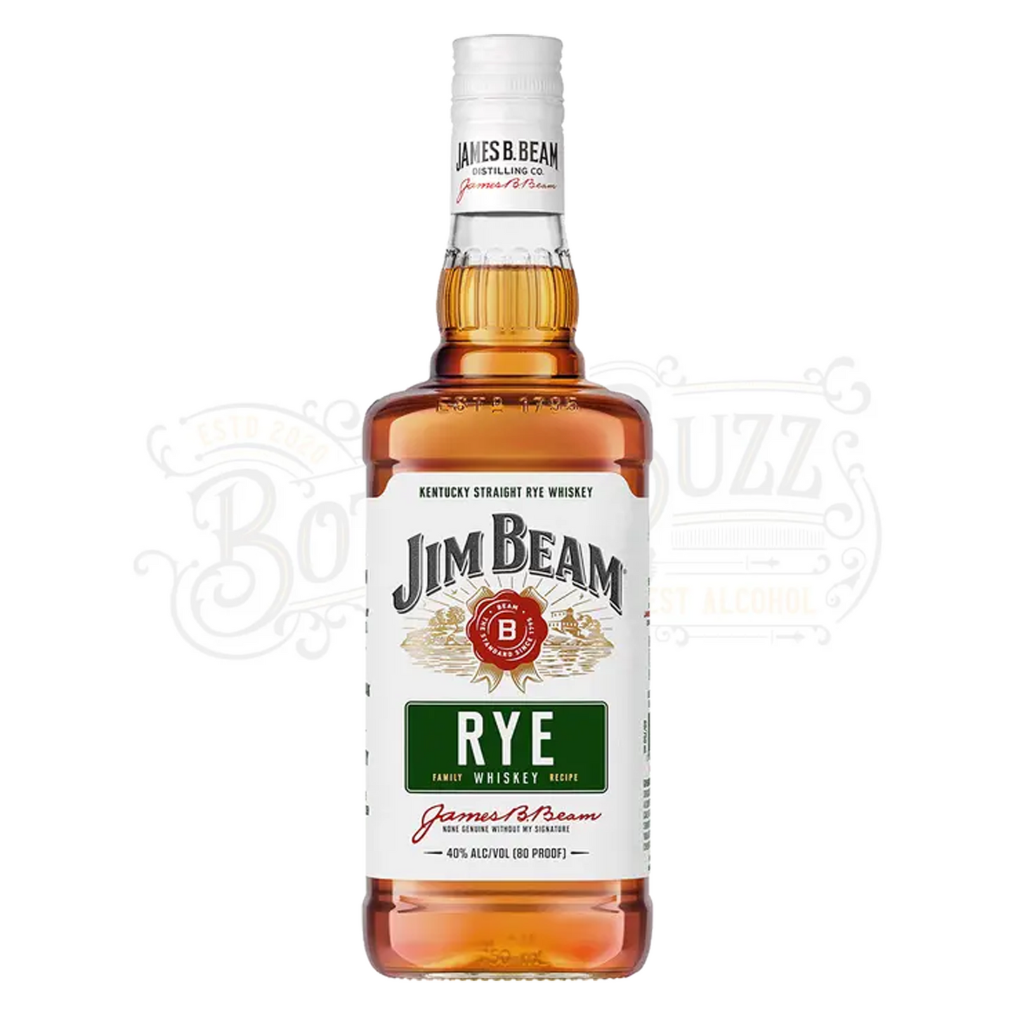 Jim Beam Straight Rye Whiskey 1.75 L