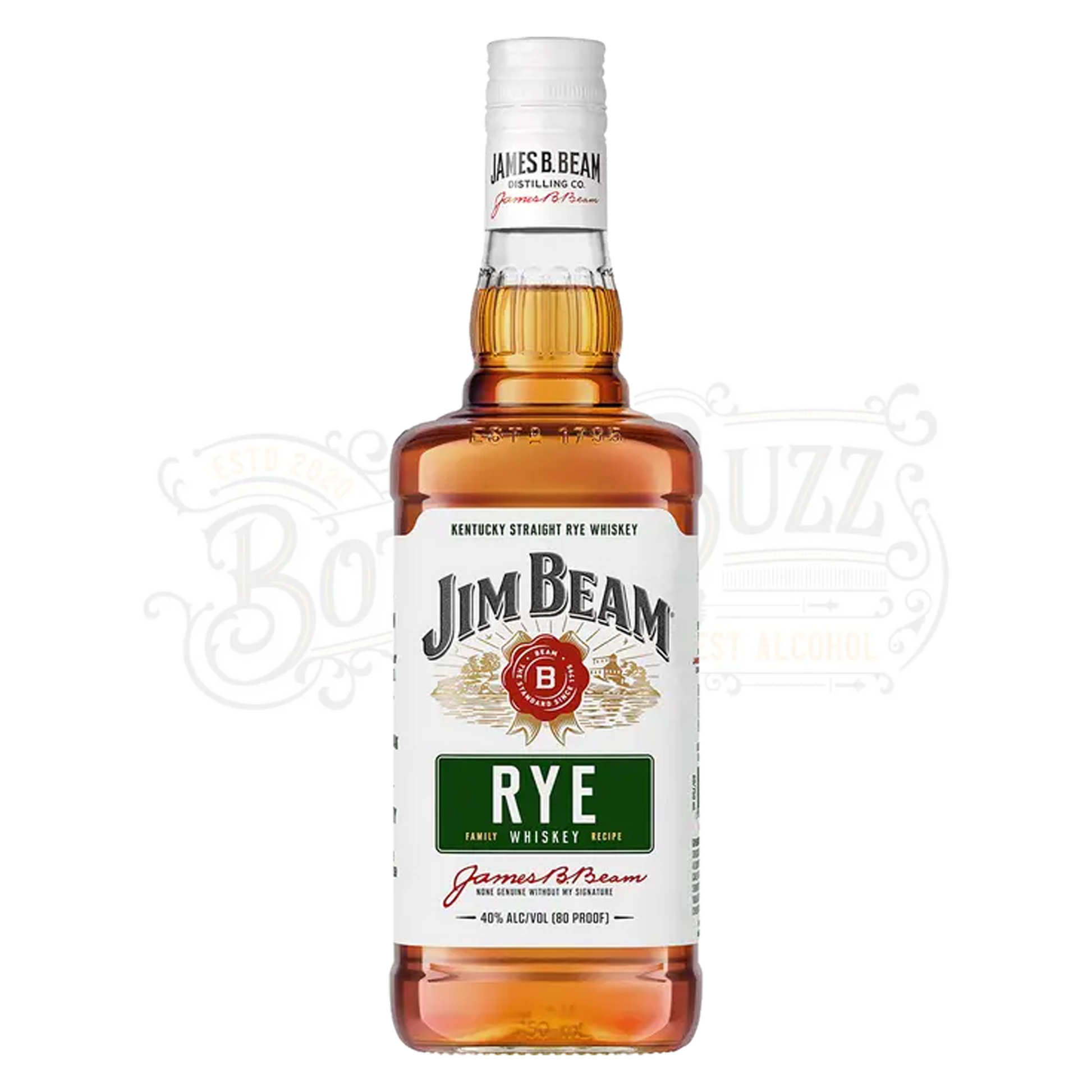 Jim Beam Straight Rye Whiskey 1.75 L
