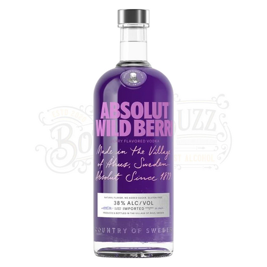 Absolut Berry Flavored Vodka Wild Berri 1 L