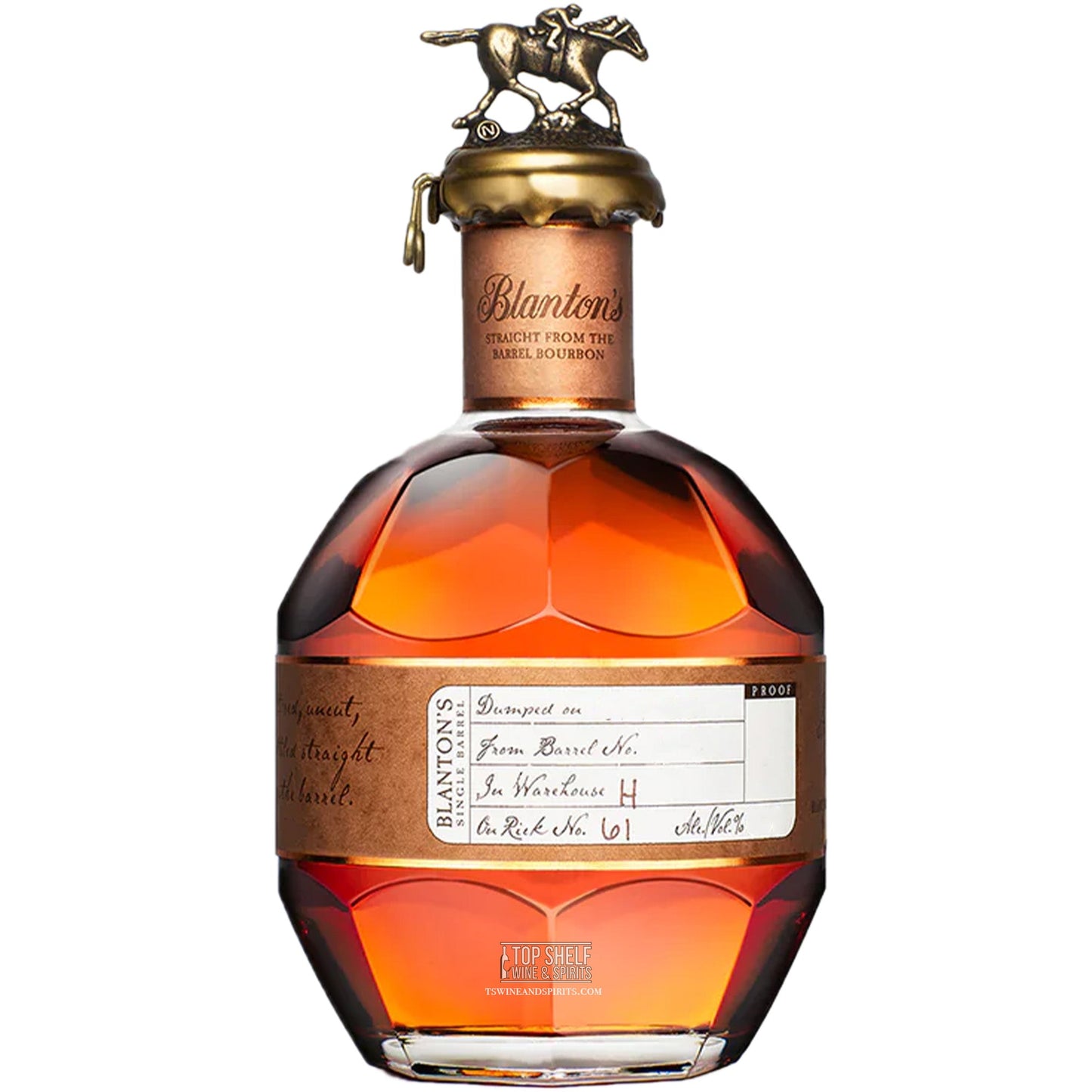 Blantonâ€™s Straight From The Barrel Bourbon (700ml)