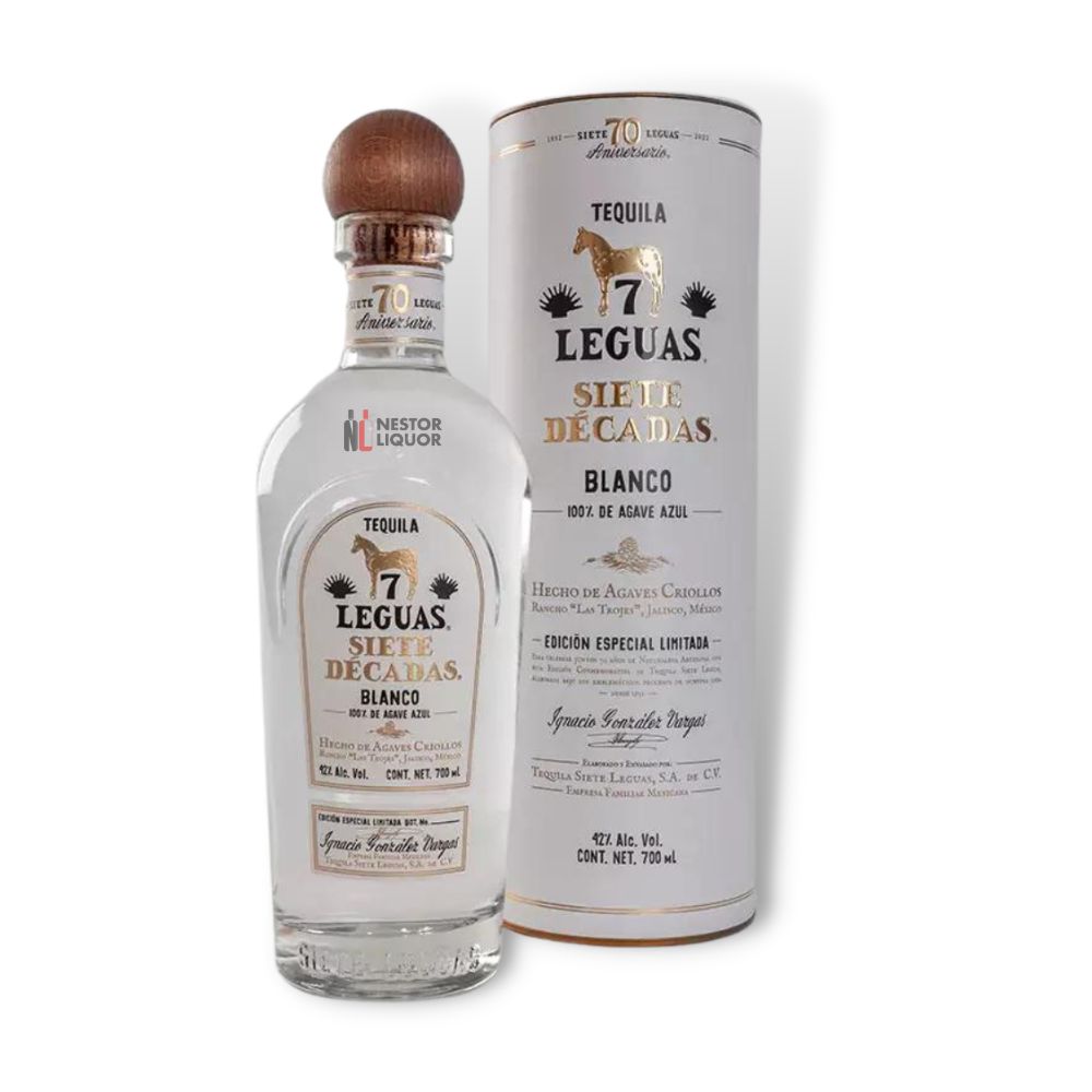Siete Leguas 'Siete Decadas' Blanco Tequila 700ml