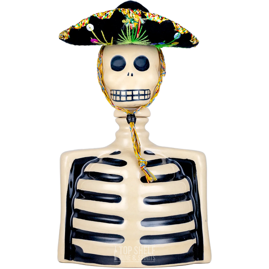 Los Azulejo Skelly Anejo Tequila