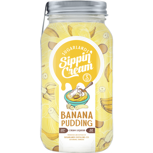 Sugarlands Shine Appalachian 'Sippin' Cream' Banana Pudding Cream Liqueur (50mL)