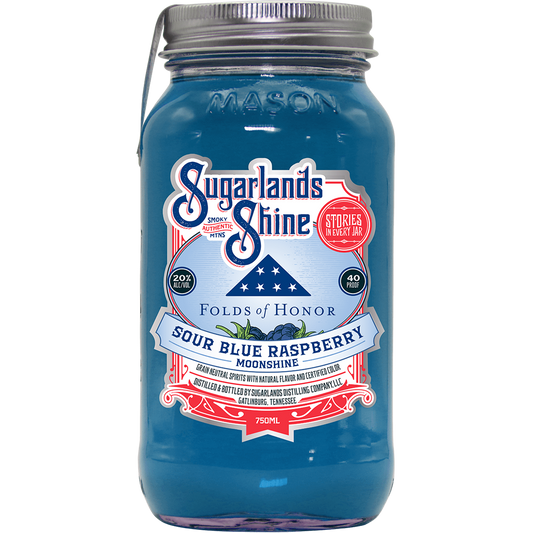 Sugarlands Shine Folds of Honor Sour Blue Razzberry Moonshine
