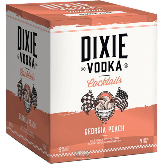 Dixie Vodka Cocktails Georgia Peach (4 Pack Cans)