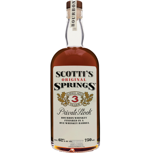 Scotti's Springs 3 Year Private Stock Barrel Aged Bourbon Finished in Rye Barrels