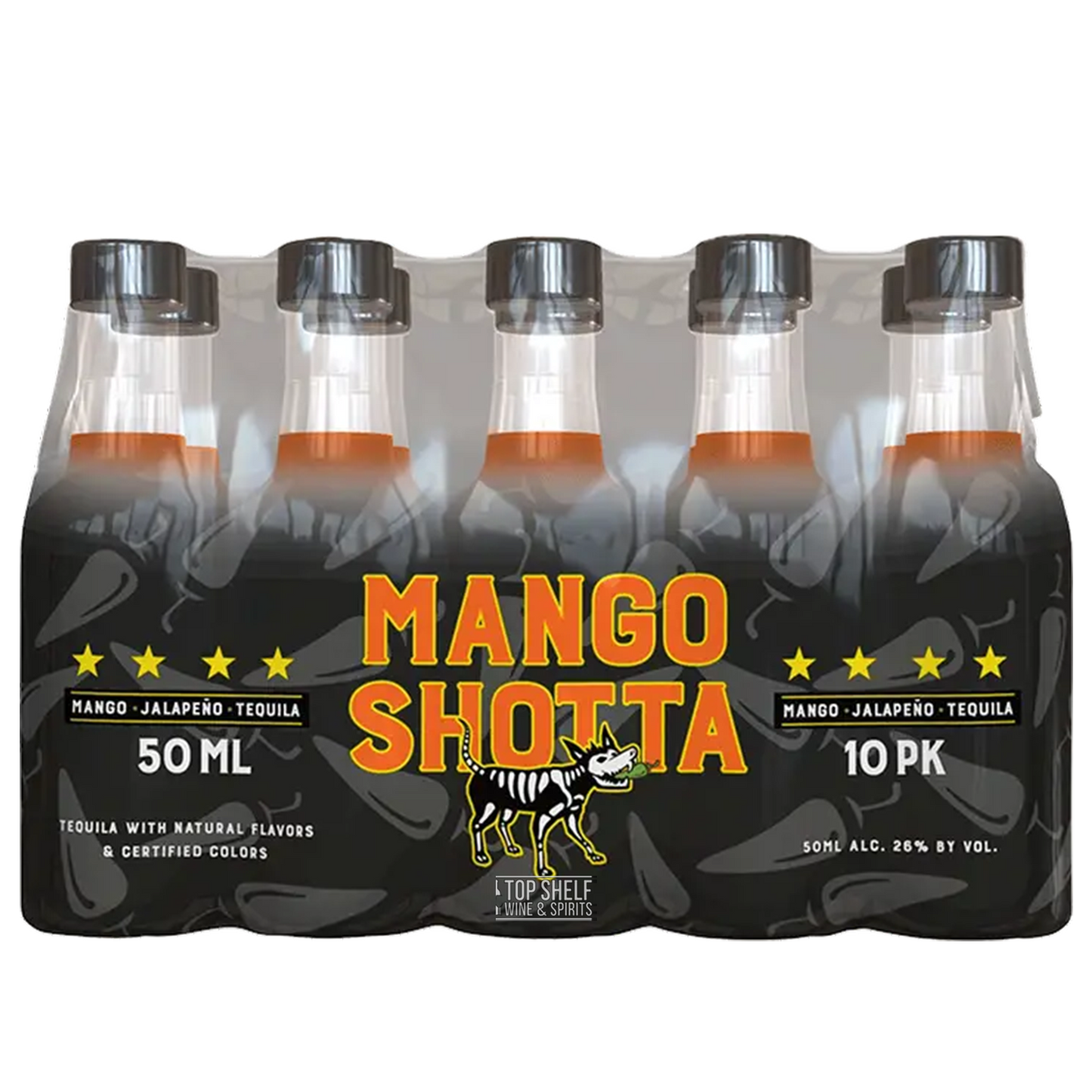 Mango Shotta Mango JalapeÃ±o Tequila 50mL (10 Pack)
