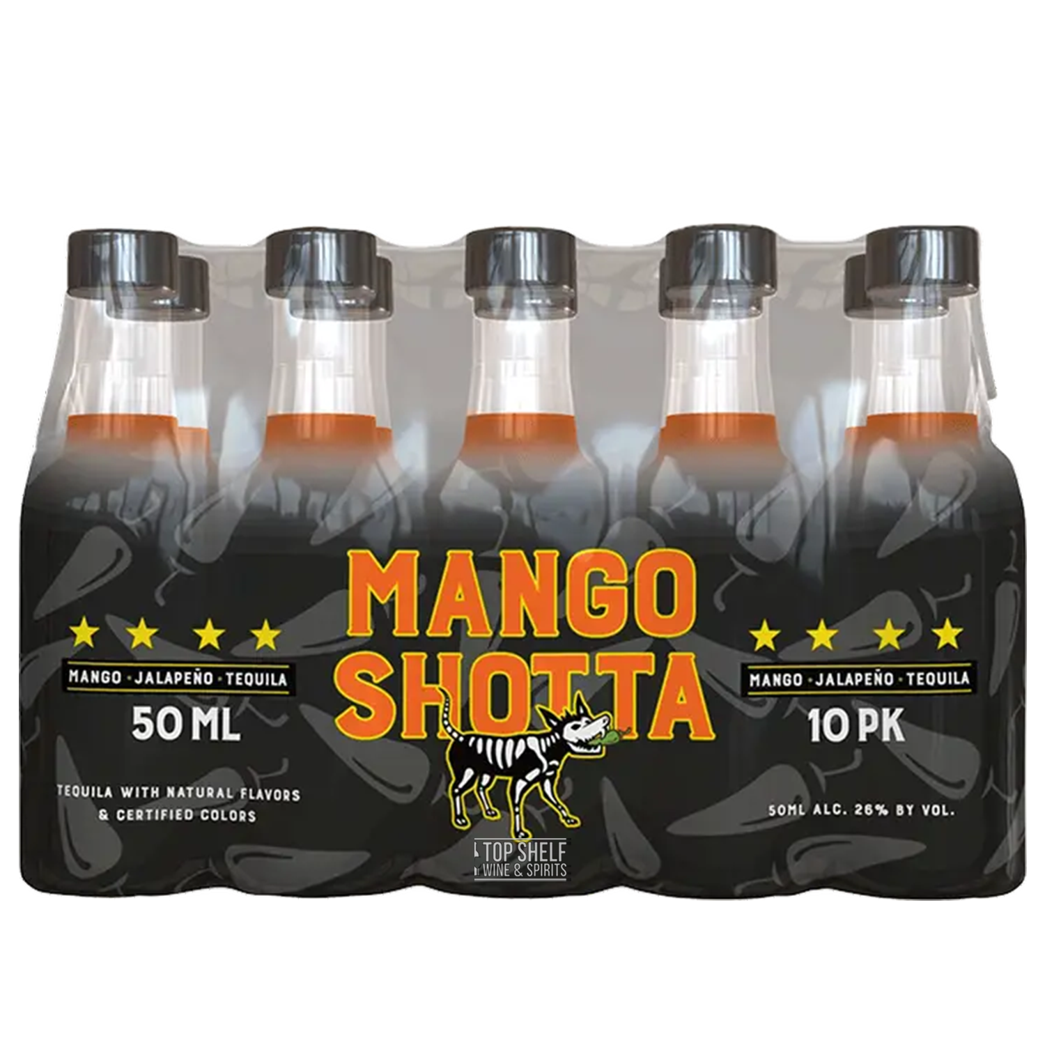 Mango Shotta Mango JalapeÃ±o Tequila 50mL (10 Pack)