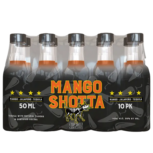 Mango Shotta Mango JalapeÃ±o Tequila 50mL (10 Pack)