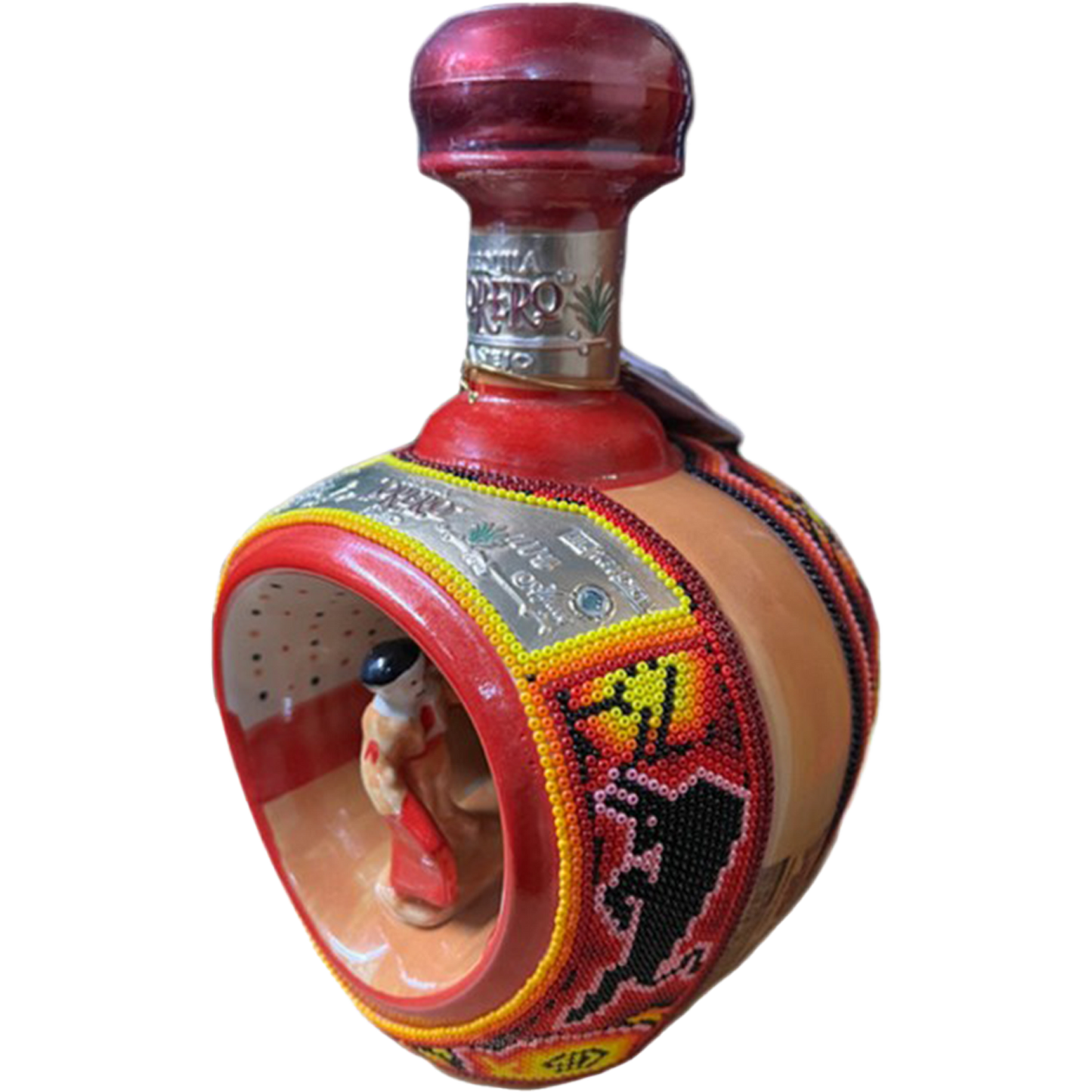 Torero Tequila Huichol (Matador Beaded Bottle) Reposado Tequila