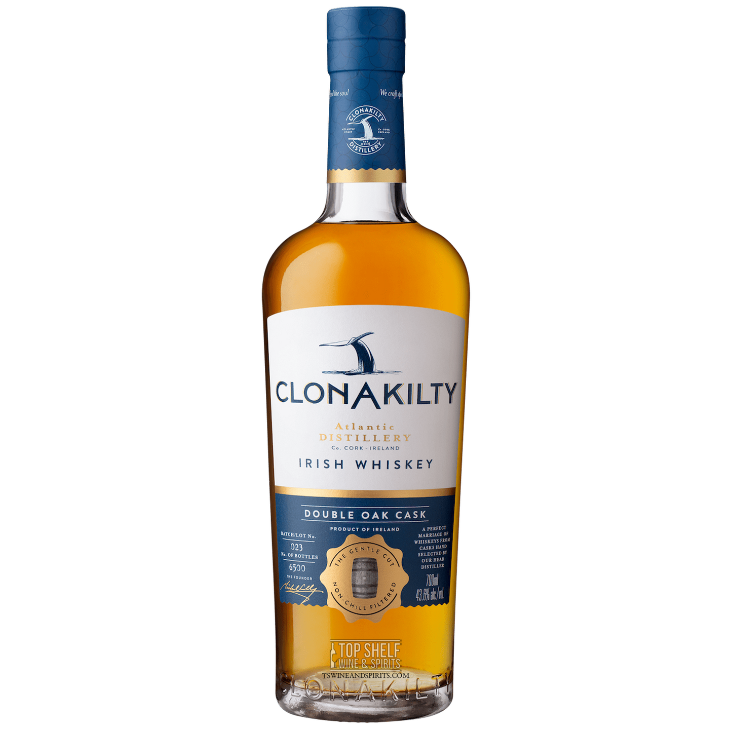 Clonakilty Double Oak Cask Finish Single Batch Irish Whiskey