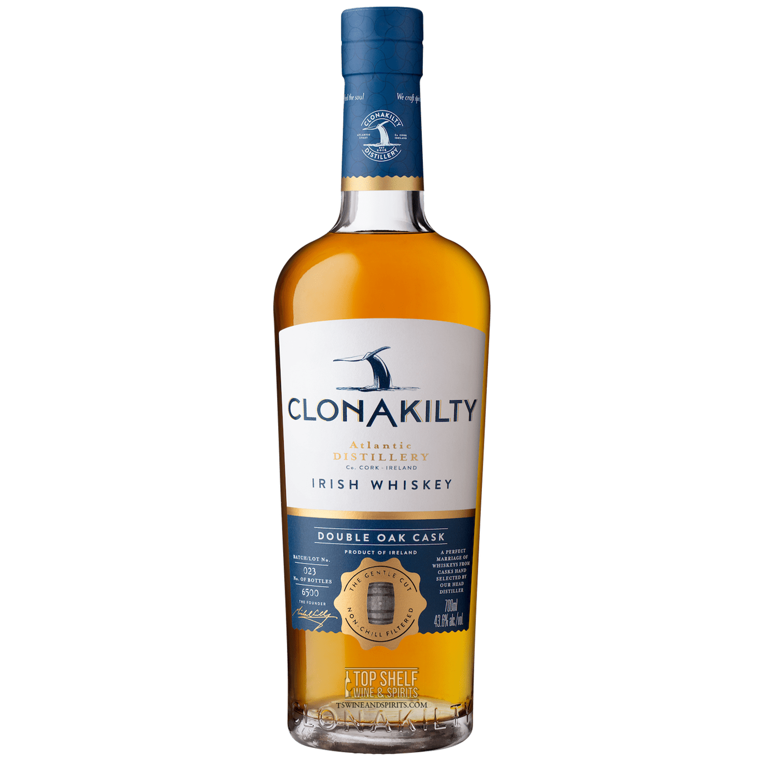 Clonakilty Double Oak Cask Finish Single Batch Irish Whiskey