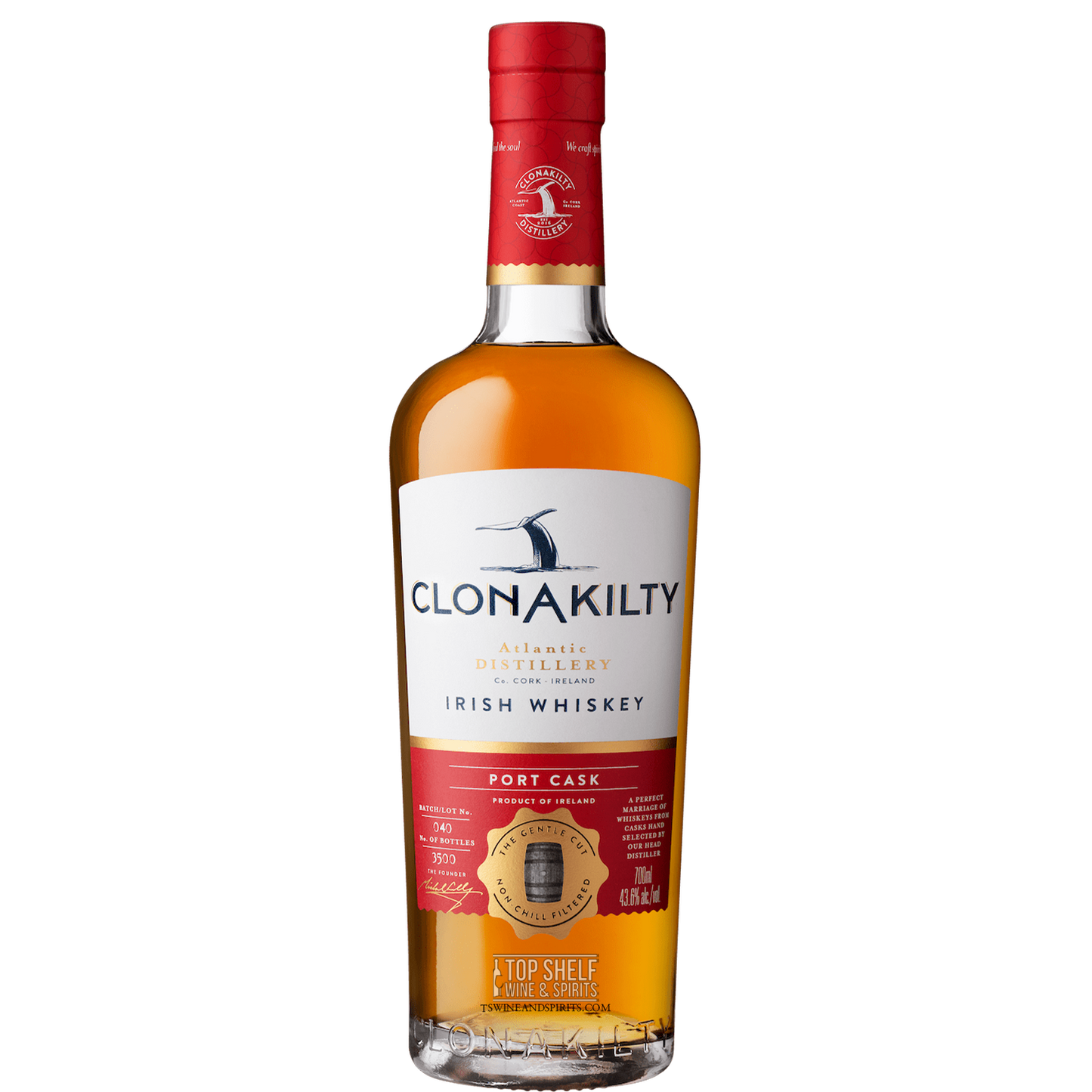 Clonakilty Single Batch Port Cask Finish Irish Whiskey
