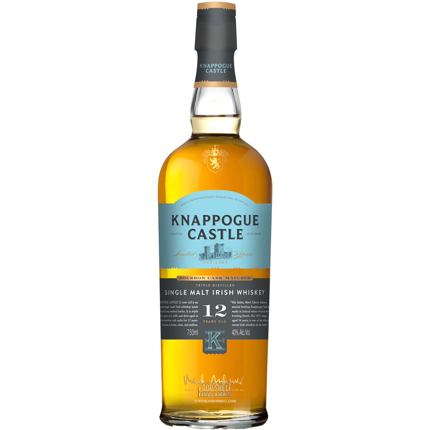 Knappogue Castle 12 Year Irish Whiskey