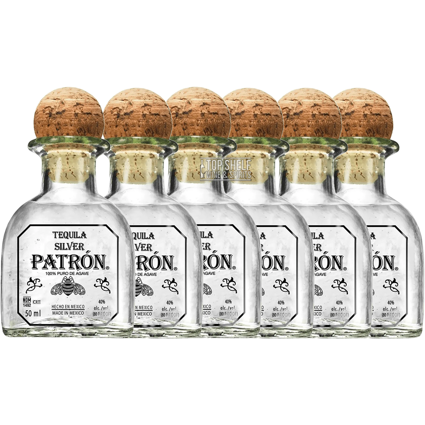 PatrÃ³n Silver Tequila 50mL Sleeve (6 bottles)
