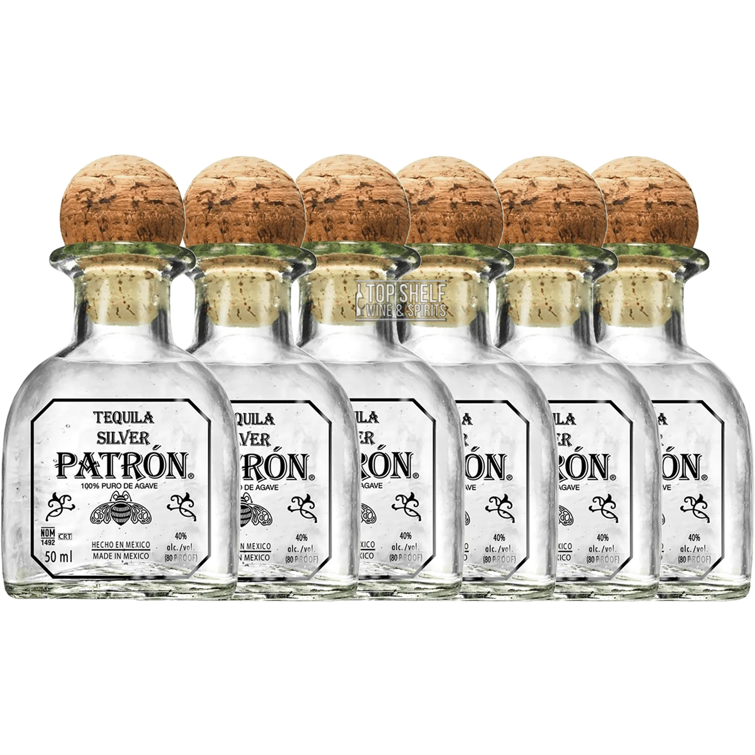 PatrÃ³n Silver Tequila 50mL Sleeve (6 bottles)