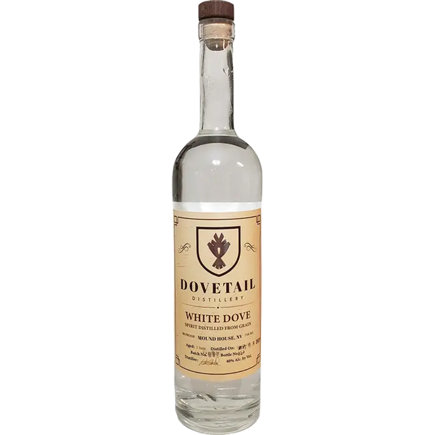 Dovetail Distillery White Dove Grain Spirit